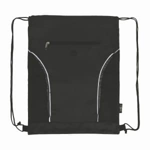 Custom Eco-Friendly RPET Drawstring Bag with Mesh - 2