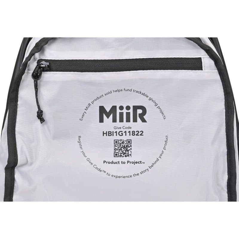 Custom MiiR Olympus 2.0 Recycled rPET 15L Laptop Backpack - AWARE - Black - 4
