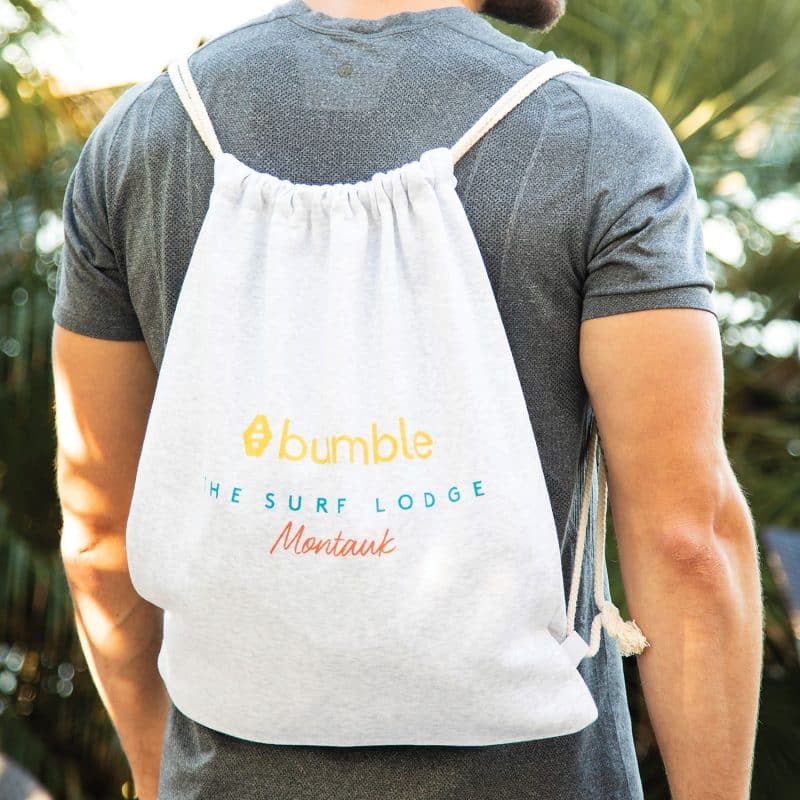 Custom Sweatshirt Drawstring Backpack - 1