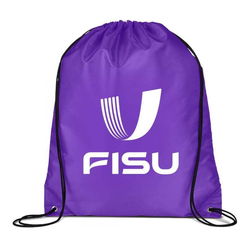 Custom 210D RPET Cinch-Up Backpack - 2
