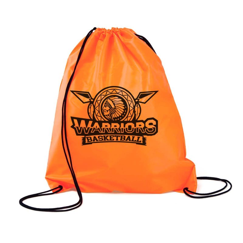 Custom 210D RPET Cinch-Up Backpack - 4