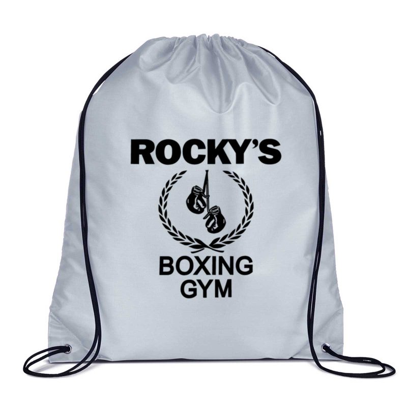 Custom 210D RPET Cinch-Up Backpack - 7