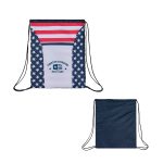 Custom Americana 600D Drawstring Bag