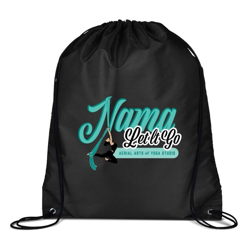 Custom Jornikolor 210D RPET Cinch-Up Backpack - 3