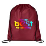Custom Jornikolor 210D RPET Cinch-Up Backpack - 4