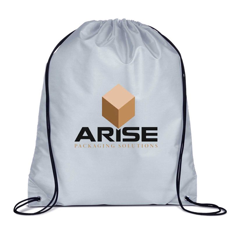 Custom Jornikolor 210D RPET Cinch-Up Backpack - 5