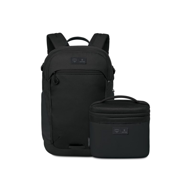 Custom Osprey Axis x Hydro Flask Backpack and Insulated Lunch Bag Bundle - Black - 1