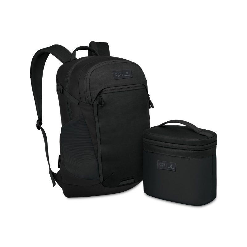 Custom Osprey Axis x Hydro Flask Backpack and Insulated Lunch Bag Bundle - Black - 2