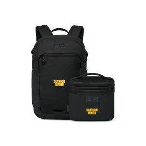 Custom Osprey Axis x Hydro Flask Backpack and Insulated Lunch Bag Bundle - Black