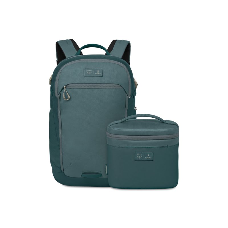 Custom Osprey Axis x Hydro Flask Backpack and Insulated Lunch Bag Bundle - Cascade Blue - Torrent Blue - 1