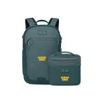 Custom Osprey Axis x Hydro Flask Backpack and Insulated Lunch Bag Bundle - Cascade Blue - Torrent Blue