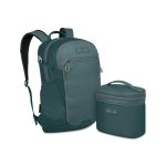 Custom Osprey Axis x Hydro Flask Backpack and Insulated Lunch Bag Bundle - Cascade Blue - Torrent Blue - 2