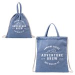 Custom Pueblo Recycled Cotton & RPET Drawstring Bag - 2