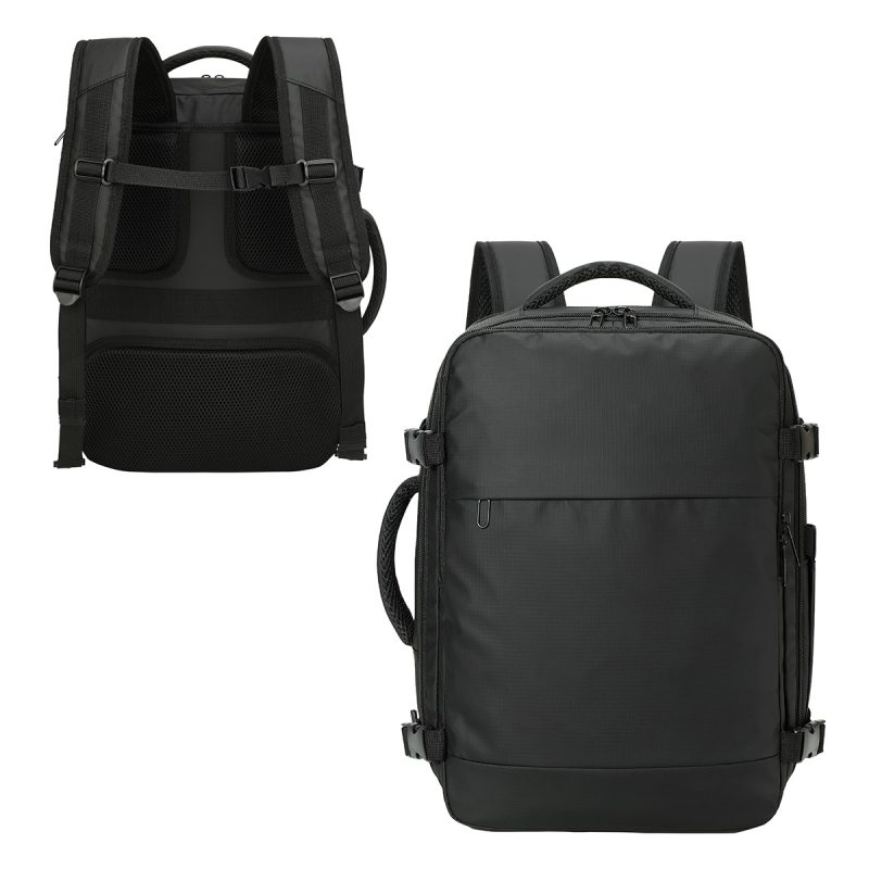 Custom Seneca Hybrid 600D Water Resistant Ripstop Polyester Backpack & Travel Carr - 1