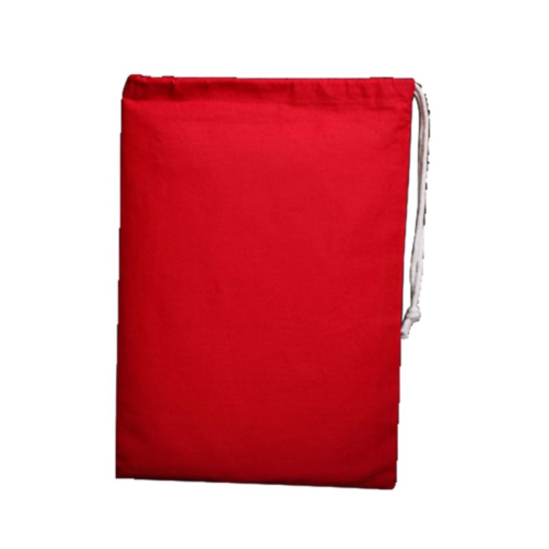 Custom 100% Cotton Sheeting File Drawstring Bag USA Decorated (11" x 16") - 4