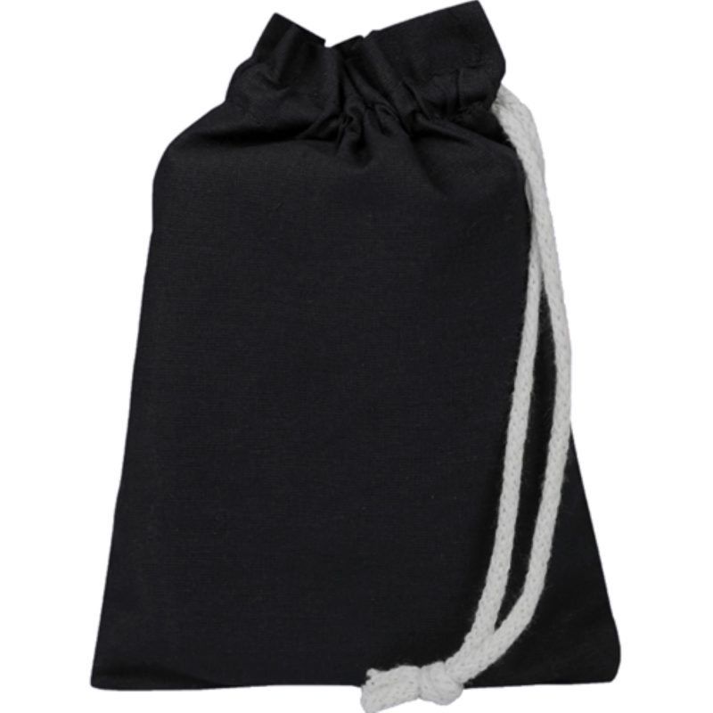 Custom 100% Cotton Sheeting Passport Drawstring Bag USA Decorated (6" x 8") - 1