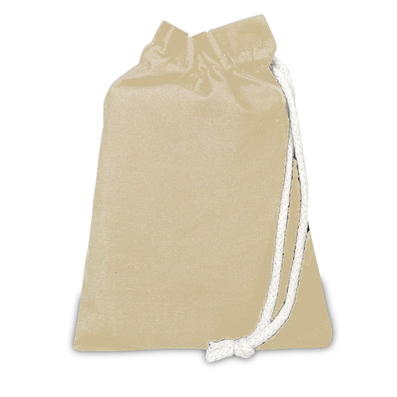 Custom 100% Cotton Sheeting Passport Drawstring Bag USA Decorated (6" x 8") - 2