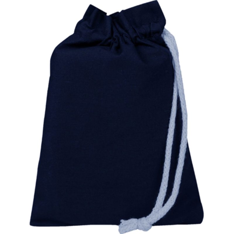 Custom 100% Cotton Sheeting Passport Drawstring Bag USA Decorated (6" x 8") - 3