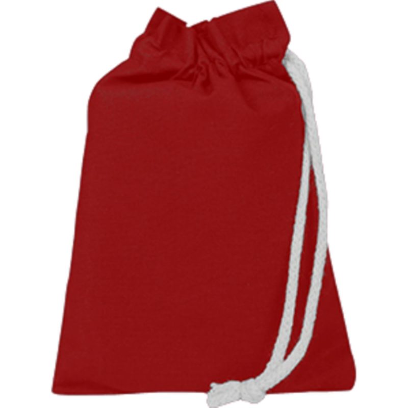 Custom 100% Cotton Sheeting Passport Drawstring Bag USA Decorated (6" x 8") - 4