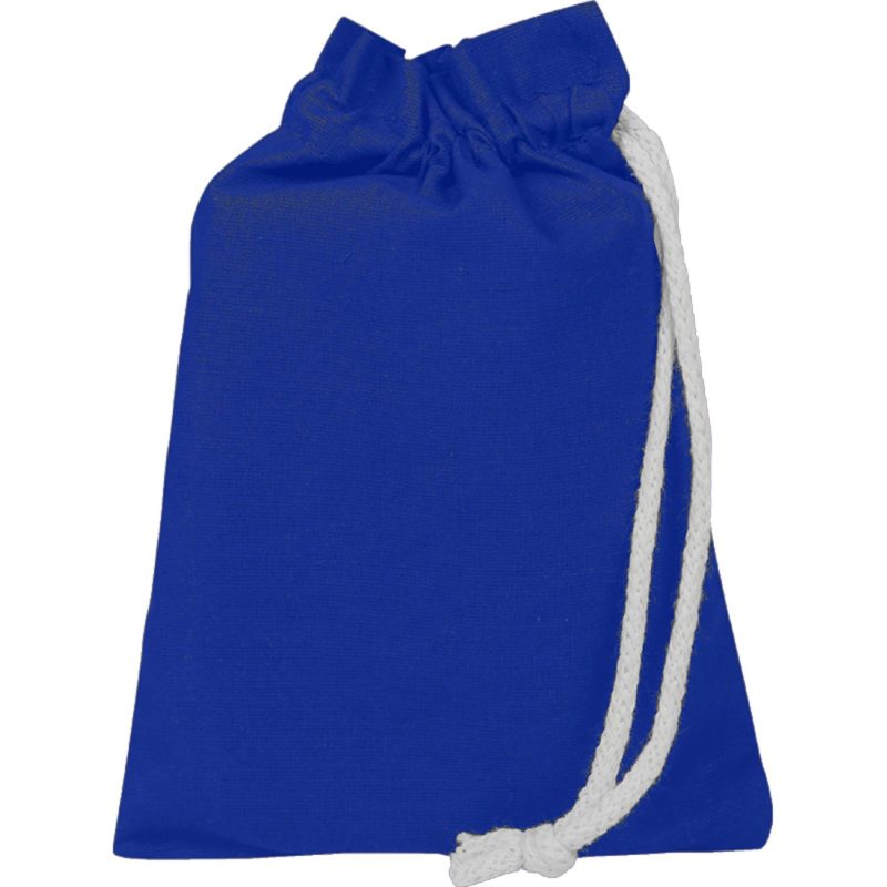 Custom 100% Cotton Sheeting Passport Drawstring Bag USA Decorated (6" x 8") - 5