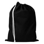 Custom 100% Cotton Sheeting Shoe Drawstring Bag USA Decorated (13" x 17") - 1