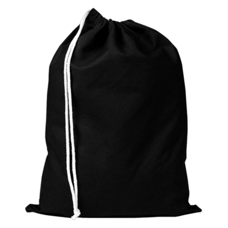 Custom 100% Cotton Sheeting Shoe Drawstring Bag USA Decorated (13" x 17") - 1