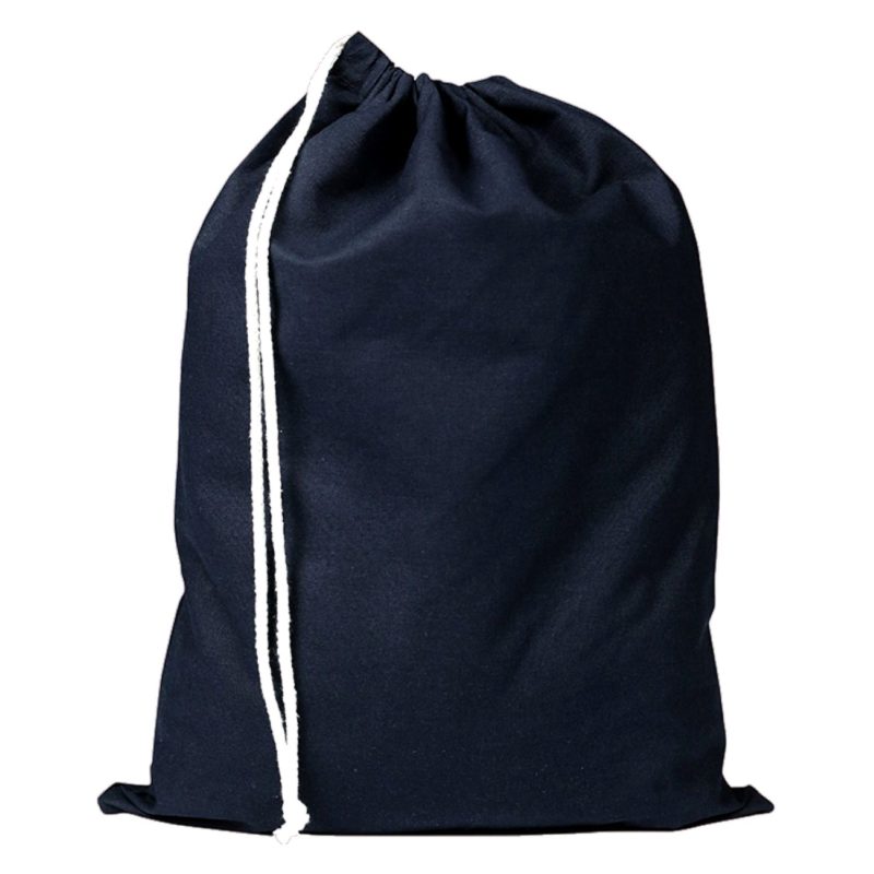 Custom 100% Cotton Sheeting Shoe Drawstring Bag USA Decorated (13" x 17") - 3