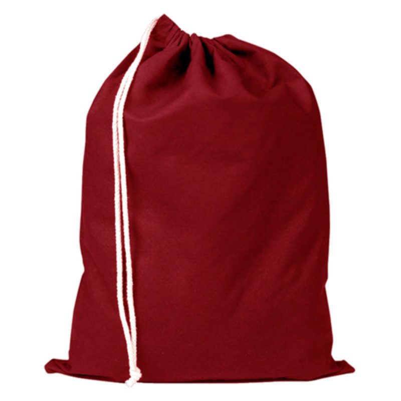 Custom 100% Cotton Sheeting Shoe Drawstring Bag USA Decorated (13" x 17") - 4