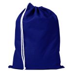 Custom 100% Cotton Sheeting Shoe Drawstring Bag USA Decorated (13" x 17") - 5