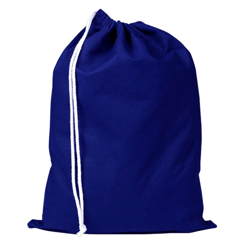 Custom 100% Cotton Sheeting Shoe Drawstring Bag USA Decorated (13" x 17") - 5