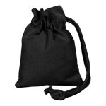Custom 100% Cotton canvas Sheeting Coin Drawstring Bag USA Decorated (4" x 5") - 1