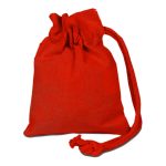 Custom 100% Cotton canvas Sheeting Coin Drawstring Bag USA Decorated (4" x 5") - 4
