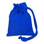 Custom 100% Cotton canvas Sheeting Coin Drawstring Bag USA Decorated (4" x 5") - 5