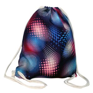 Custom 13.5"x 8" Drawstring Cotton Backpack w/ Full Color Backpacks