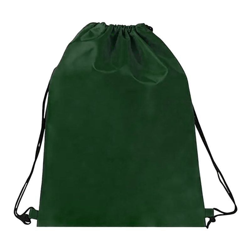 Custom 15"X18" Eco-Friendly rPET Recycled 210D Polyester Drawstring Backpack - 3
