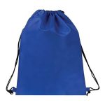 Custom 15"X18" Eco-Friendly rPET Recycled 210D Polyester Drawstring Backpack - 5