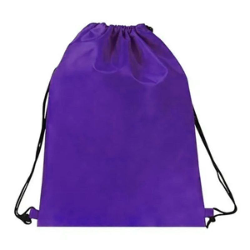 Custom 15"X18" Eco-Friendly rPET Recycled 210D Polyester Drawstring Backpack - 6