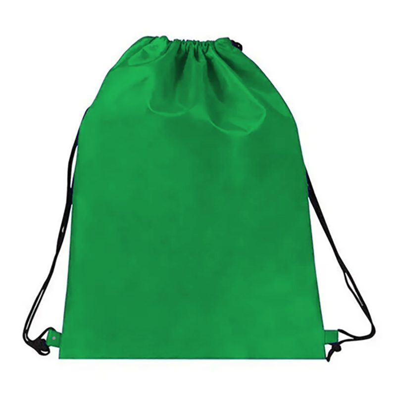 Custom 15"X18" Eco-Friendly rPET Recycled 210D Polyester Drawstring Backpack - 8