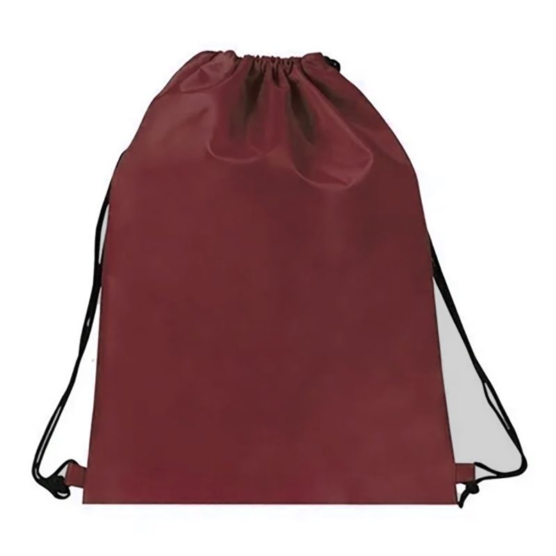 Custom 15"X18" Eco-Friendly rPET Recycled 210D Polyester Drawstring Backpack - 9