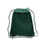 Custom 210D Polyester Drawstring Backpack w/ Front Pocket USA Decorated (15" x 18.75") - 5