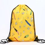 Custom 210D Polyester Sublimated Drawstring Bag w/ Reinforced Edge (14" x 17") - 2