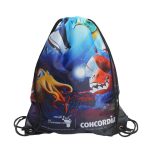 Custom 210D Polyester Sublimated Drawstring Bag w/ Reinforced Edge (14" x 17") - 4