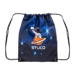 Custom 6 Oz Sublimated Poly Canvas Drawstring Cinch Up Backpack (14" x 17")