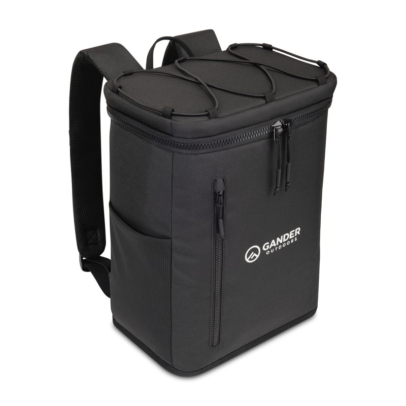 Custom Acadia Recycled rPET Backpack Cooler - Black - 2