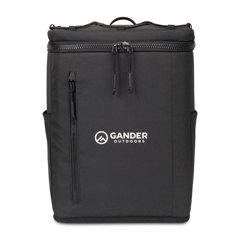 Custom Acadia Recycled rPET Backpack Cooler - Black