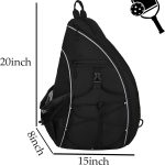 Custom All-in-One Adjustable Pickleball Sling Backpack - 1