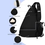 Custom All-in-One Adjustable Pickleball Sling Backpack - 3