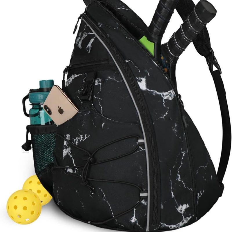 Custom All-in-One Adjustable Pickleball Sling Backpack - 5