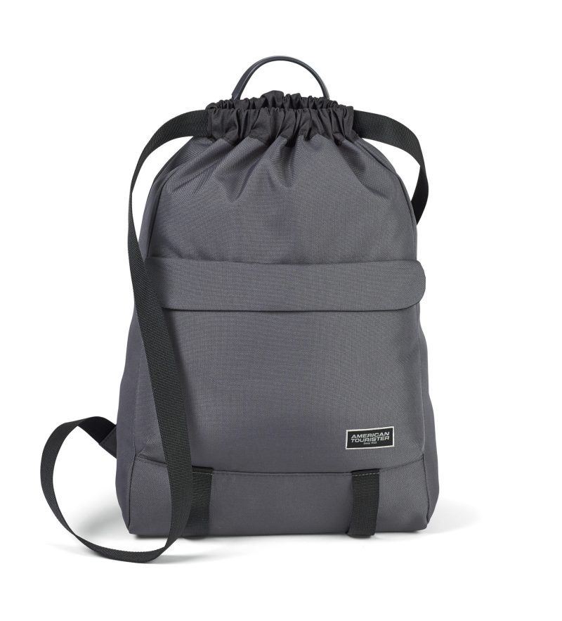 Custom American Tourister Embark Recycled rPET Cinchpack - Gunite - 1