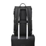 Custom American Tourister Embark Recycled rPET Laptop Backpack - Black - 2